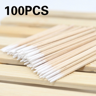 [Hàng mới về] Set 100 Tăm Bông Cotton Siêu Nhỏ Dùng Để Hỗ Trợ Nối Mi Giả Đa Năng