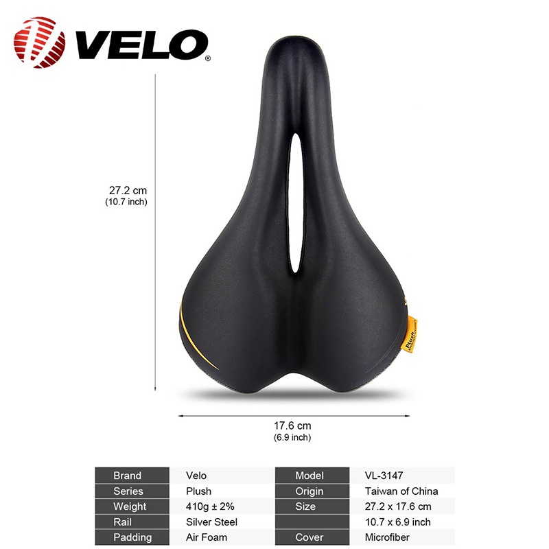 Yên Xe Đạp Mềm Mại Thoải Mái Velo 3147 Chuyên Dụng Cho Nam