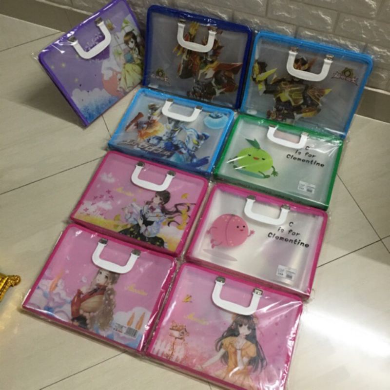 Cặp nhựa học thêm 7 ngăn loại dày dặn, chất lượng tốt