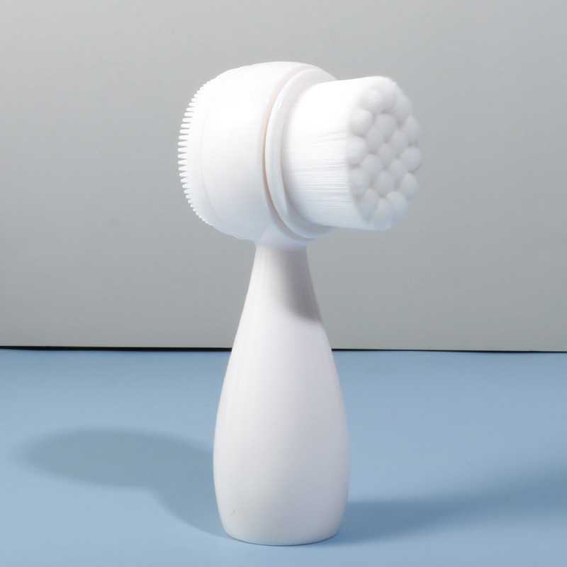 [Hàng mới về] Cọ Rửa Mặt Thủ Công Đầu Silicone Mềm Mại Làm Sạch Sâu