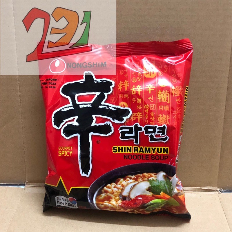 Gói Mỳ Nước Cay Nongshim SHINRAMYUN 120g