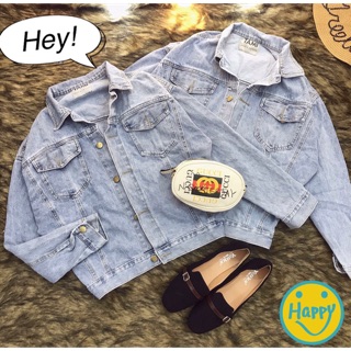 Khoác jeans form oversize