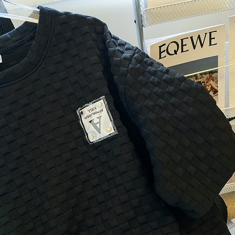 ZHELIHANGFEI Áo Thun Nữ Ngắn Tay Cổ Tròn Sọc Ngang Thời Trang