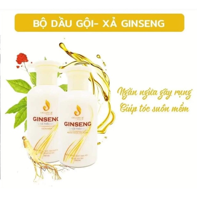 Bộ dầu Gội và Xả Nhân Sâm