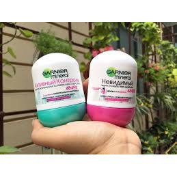 Lăn khử mùi diệt khuẩn Garnier Mineral Invisible 48h, cam kết hết  hôi nách, không ố vàng áo [ Cam kết chính hãng Nga]