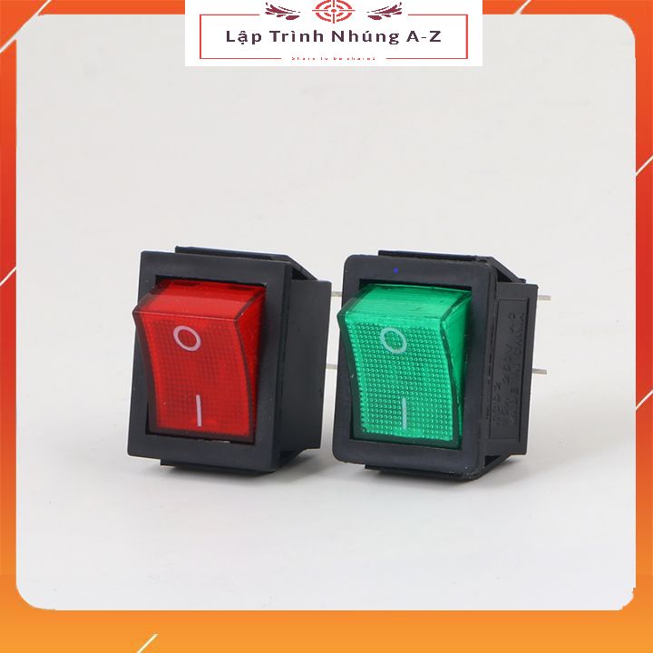 [Lập Trình Nhúng A-Z][G7] Công Tắc Bập Bênh - KCD4 16A/250V 4Pin 31x25mm