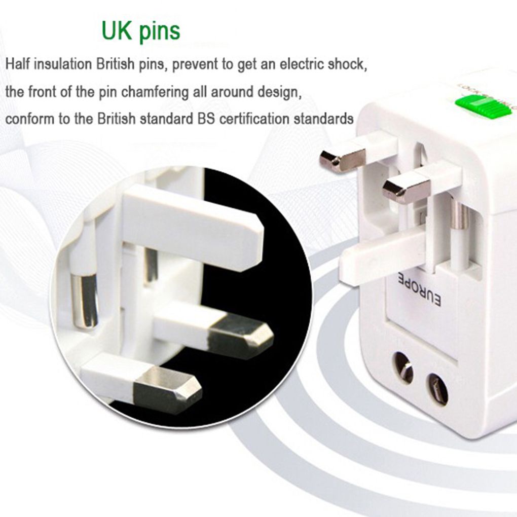 Runbu-International Power Converter All-in-one Travel Adapter Socket without USB Aluminum Iron Type