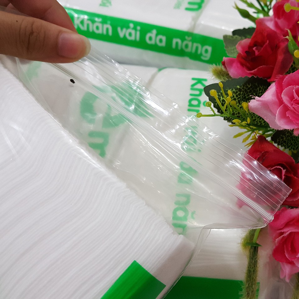 [MUA 10 TẶNG 3] Combo 10 Bịch Khăn Vải Khô Đa Năng Emom 300gr + Tặng 03 Bịch Khăn Vải Đa Năng - 8938517691041x10