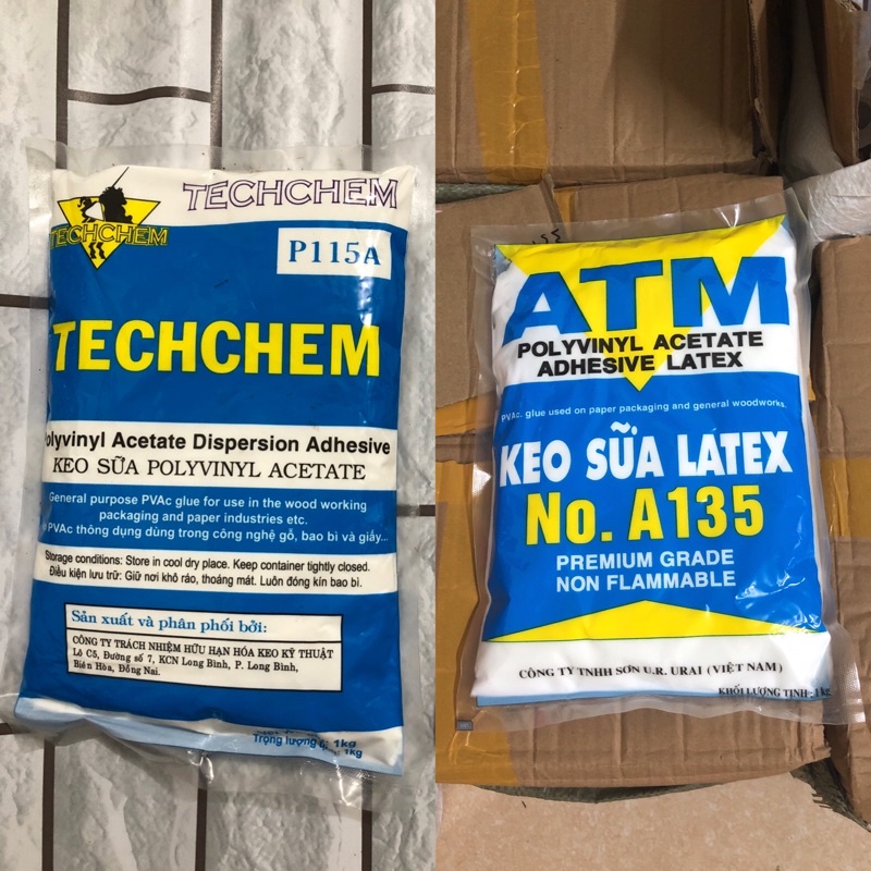 Keo sữa Techchem (hoặc ATM) kết dính cao (dán giấy dán tường)