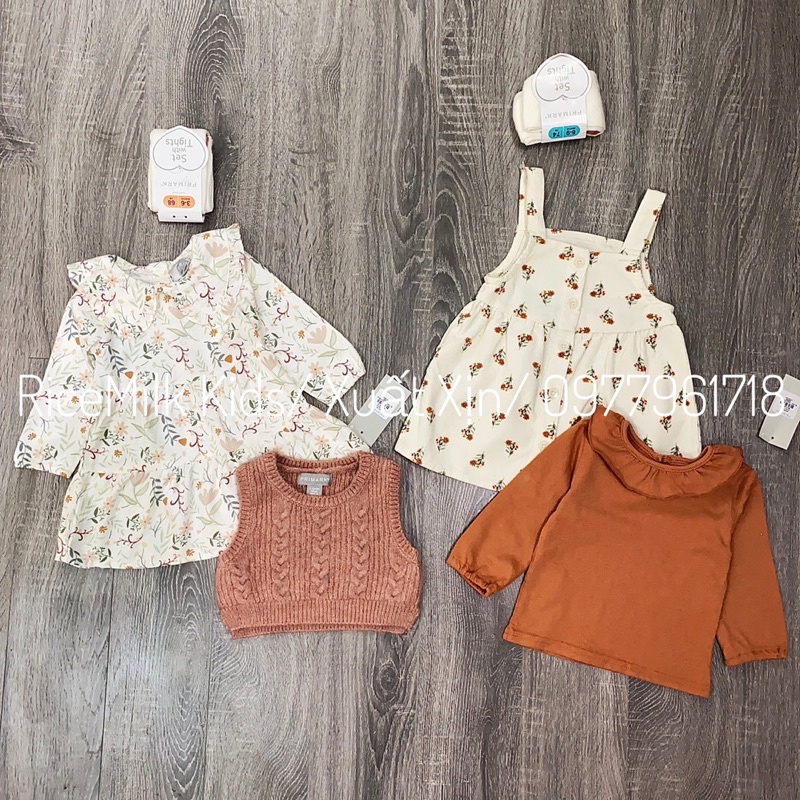 Set 3 chi tiết cho bé gái Primark xuất dư xịn