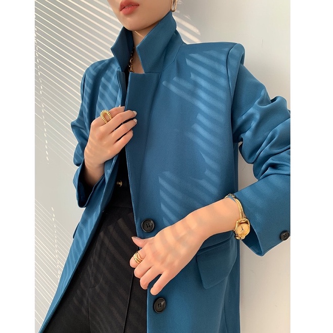 Áo Blazer- Áo Vest Dáng Suông 2 Lớp Hàng Thiết Kế Thương Hiệu Quynh Design