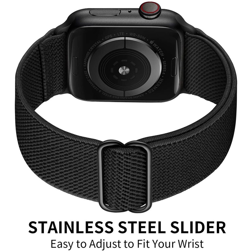 Dây Đeo Đồng Hồ iWatch 44mm 40mm 42mm 38mm Series 6 5 SE 4 3 2 1 Bằng Nylon Bện Cao Cấp