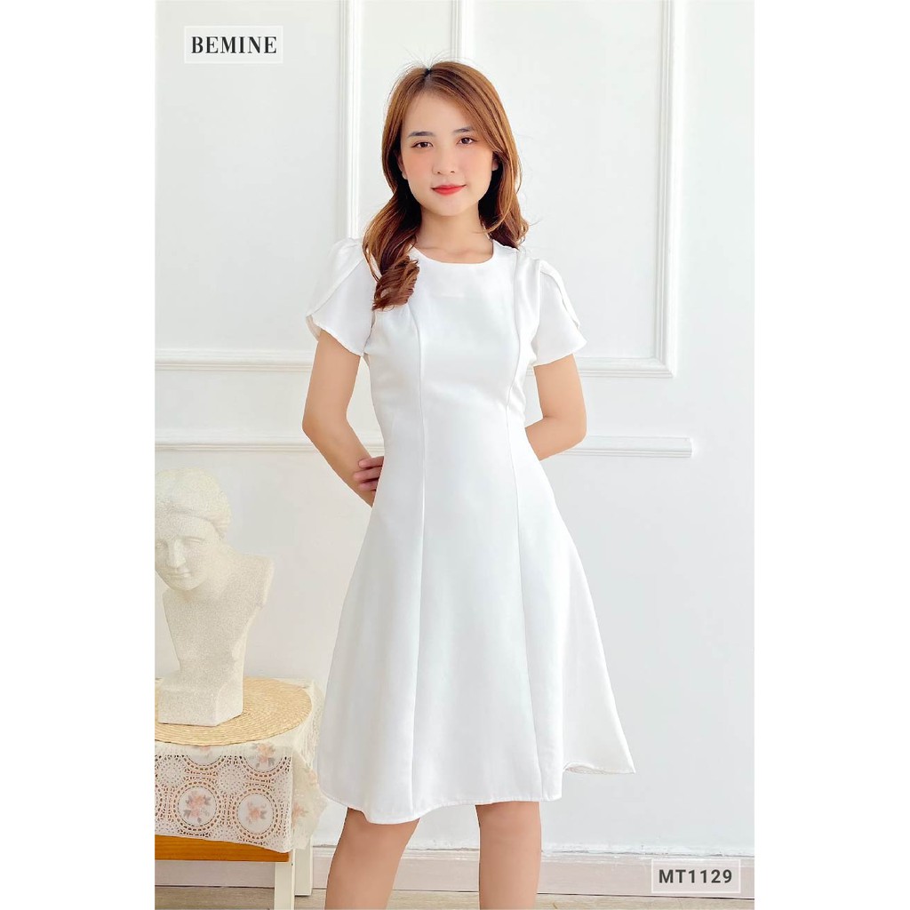 Đầm cổ Vich tay búp BEMINE MT1129TRANG | BigBuy360 - bigbuy360.vn