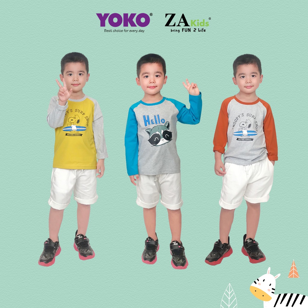 Áo Thun Tay Dài Bé Trai  YOKO KID’S FASHION 21349T