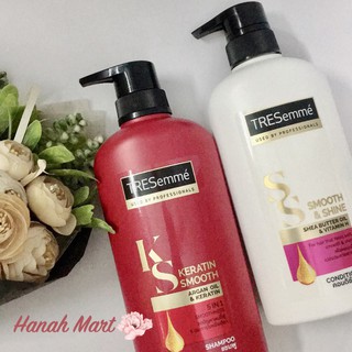 Siêu rẻ                Combo Dầu gội, xả Tresemme KERATIN SMOOTH Nhập Khẩu Thái Lan(450ml Đỏ)