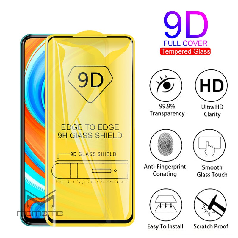 Kính cường lực 9D mới nhất full màn cho Xiaomi Redmi Note 9 9s 8 7 6 K30 K20 Pro Max 9A 9C 7A 8A