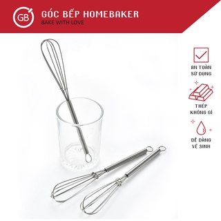 Dụng cụ đánh trứng mini Inox 💞 - Phới trộn - Đánh bọt cà phê ☕ GBCU005