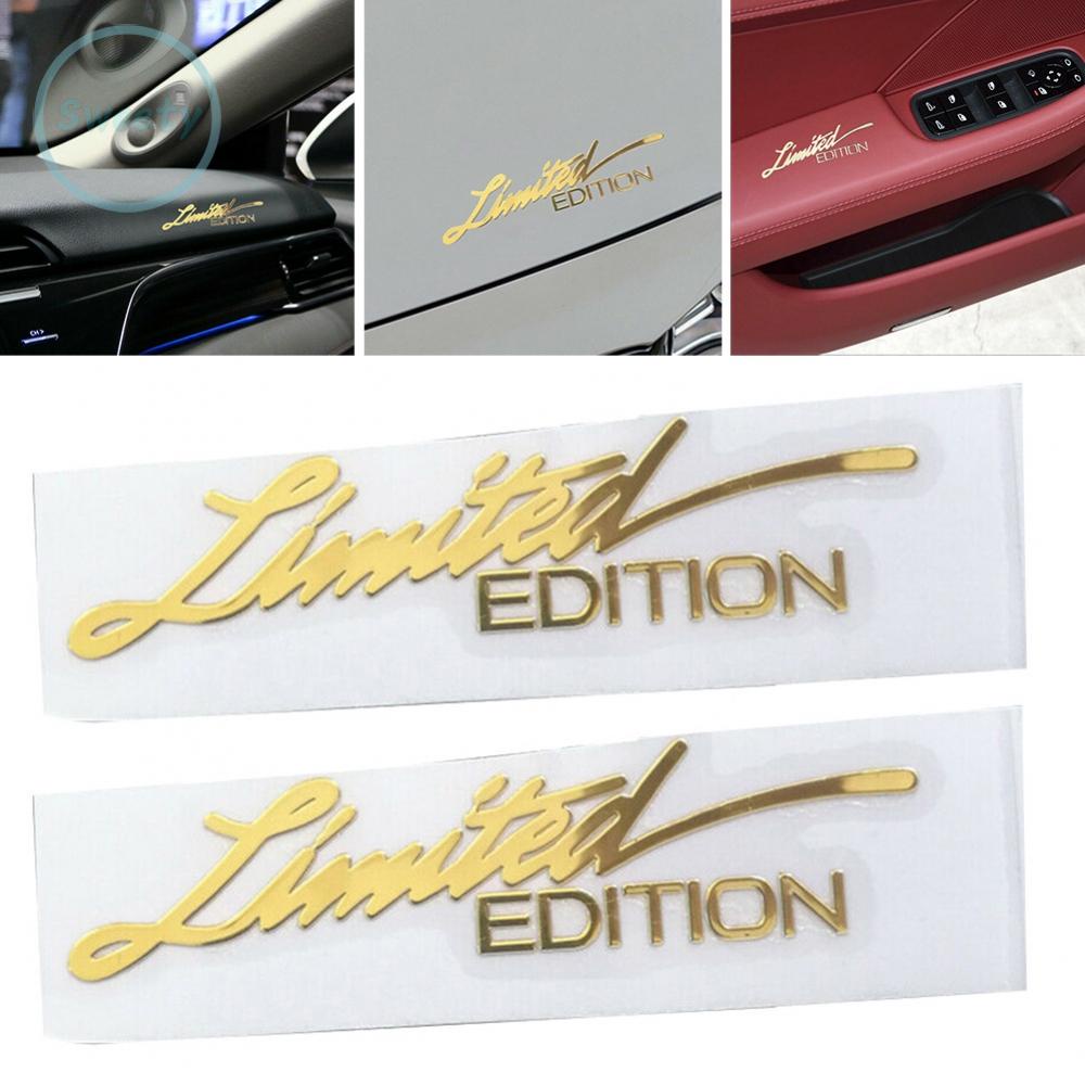 SWTDRM- ~DIY Car 3D Gold Limited Edition Logo Emblem Badge Metal Sticker Decal Luxury-【Sweetdream】
