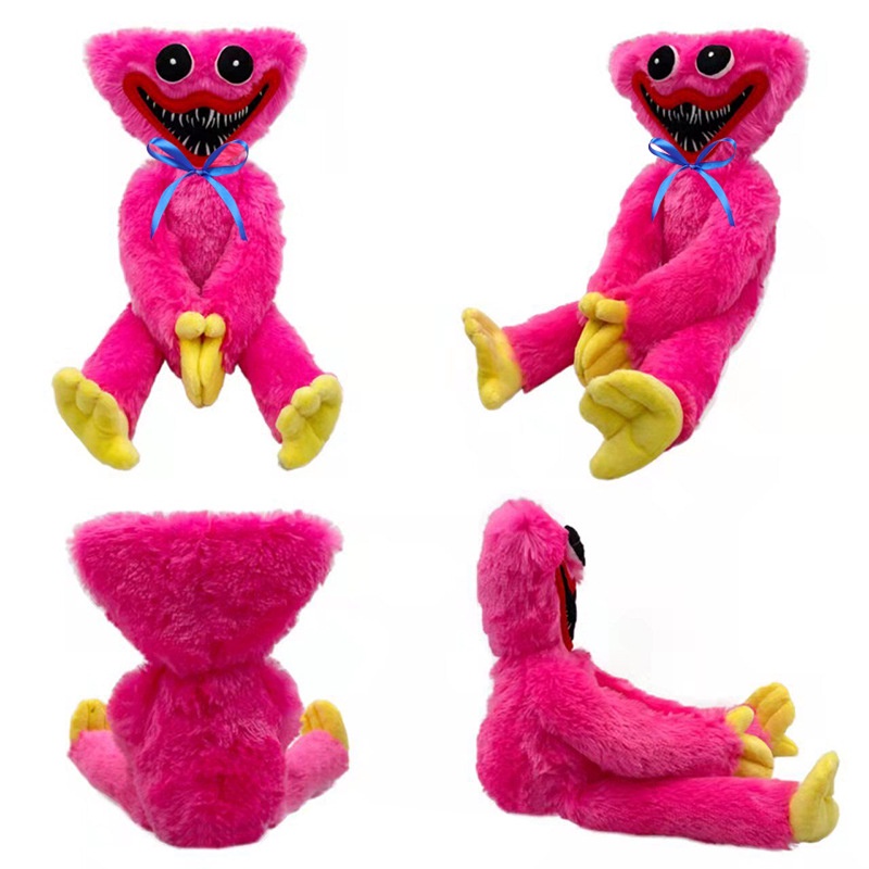 Đồ chơi búp bê nhồi bông Poppy playtime Huggy Wuggy 20cm chất liệu bông PP màu xanh dương/ hồng