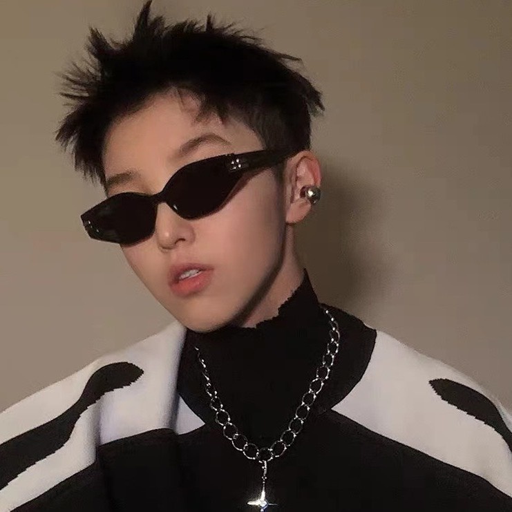 Mắt Kính Gọng Dày RETRO Đôi Vạch Thời Trang COOL Ngầu - Hata24h