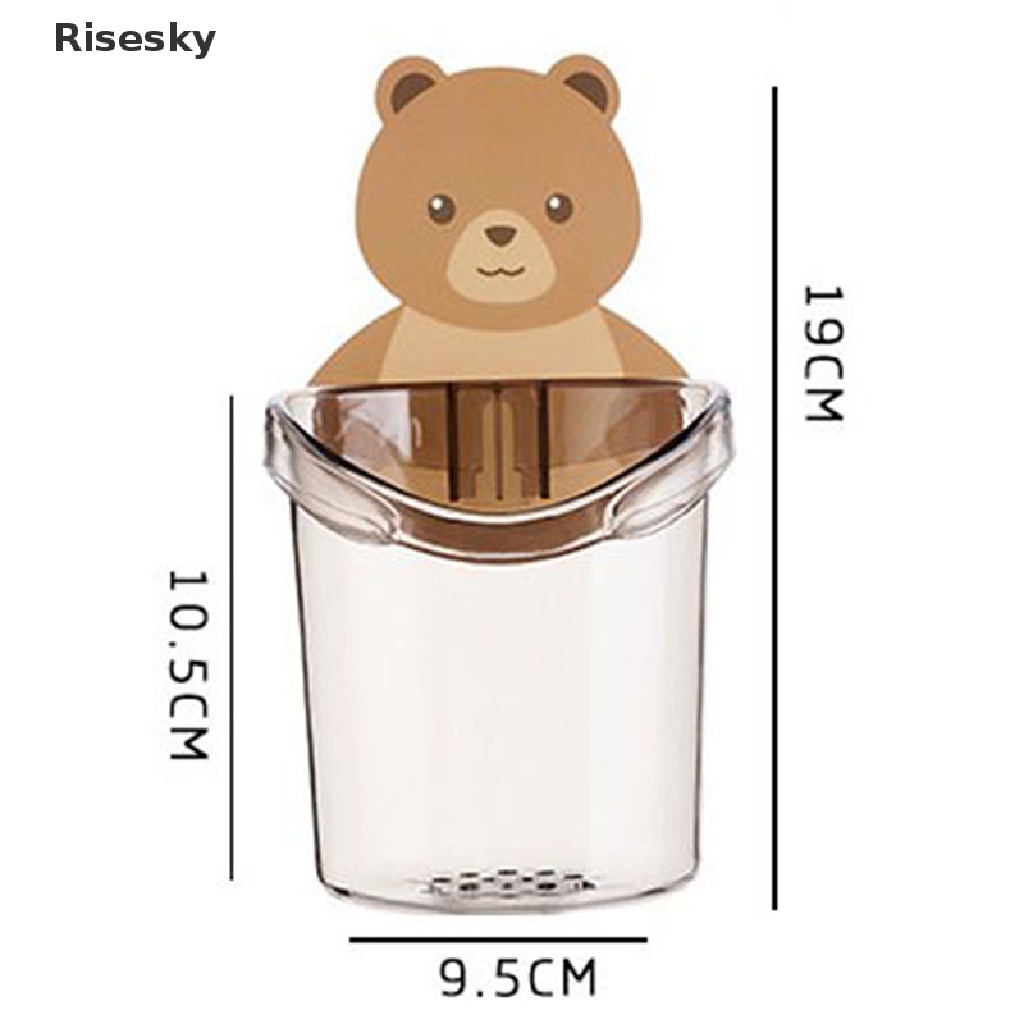 Giá đỡ cốc/ bàn chải đánh răng gắn tường hình gấu teddy mới