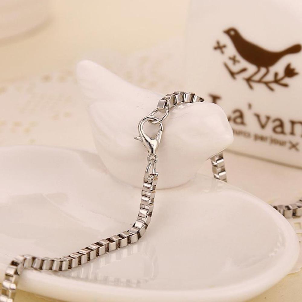 Vòng cổ Mặt Thánh Giá Đính Đá Rhinestone Kiểu Dáng Đơn Giản Thời Trang 24&quot; F9V9
