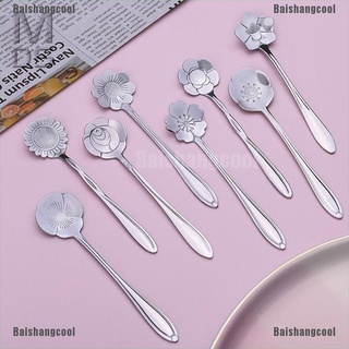 Muỗng Cà Phê Hình Hoa Bằng Thép Không Gỉ