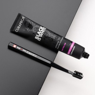 Bộ đôi Curaprox Black is White làm trắng răng 90ml