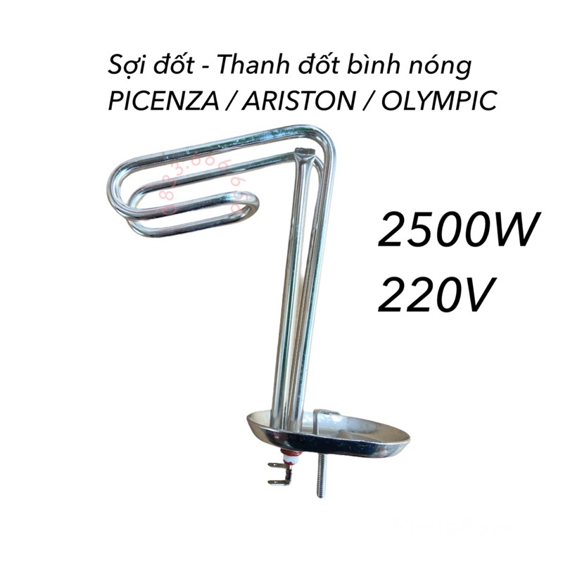 Sợi đốt bình nóng Picenza Ariston Olympic - Thanh đốt bình nóng đa năng loại tốt - Vat tu dien lanh Tuong Minh HN