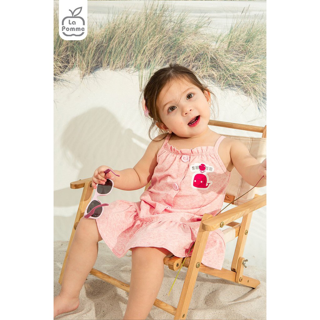 WD003 Đầm hai dây La Pomme Cá voi vui vẻ