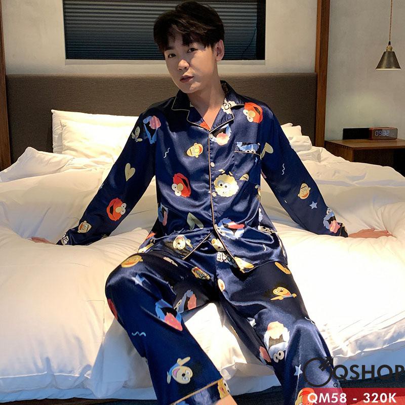 [SALE] ĐỒ NGỦ PIJAMA NAM QM58