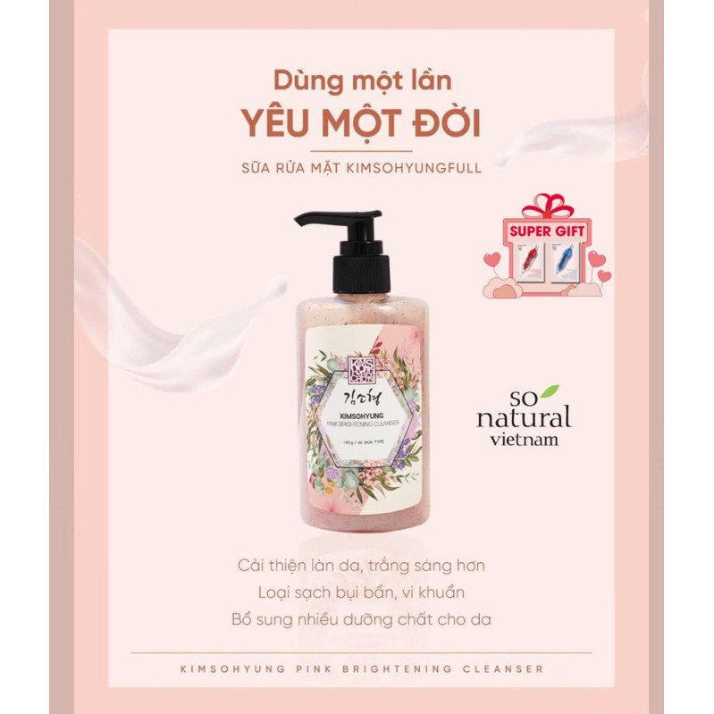 SỮA RỮA MẶT BÁC SĨ KIM VIỆN ĐÔNG Y HÀN QUỐC, CHIẾT XUẤT THẢO MỘC VÀ ĐẬU ĐỎ, HÀNG NHẬP KHẨU CHÍNH HÃNG 145g