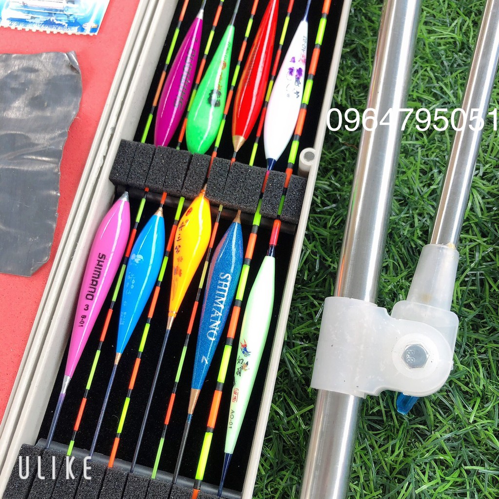 Combo phao câu đài kèm phao câu đài phao chạy và chống cần