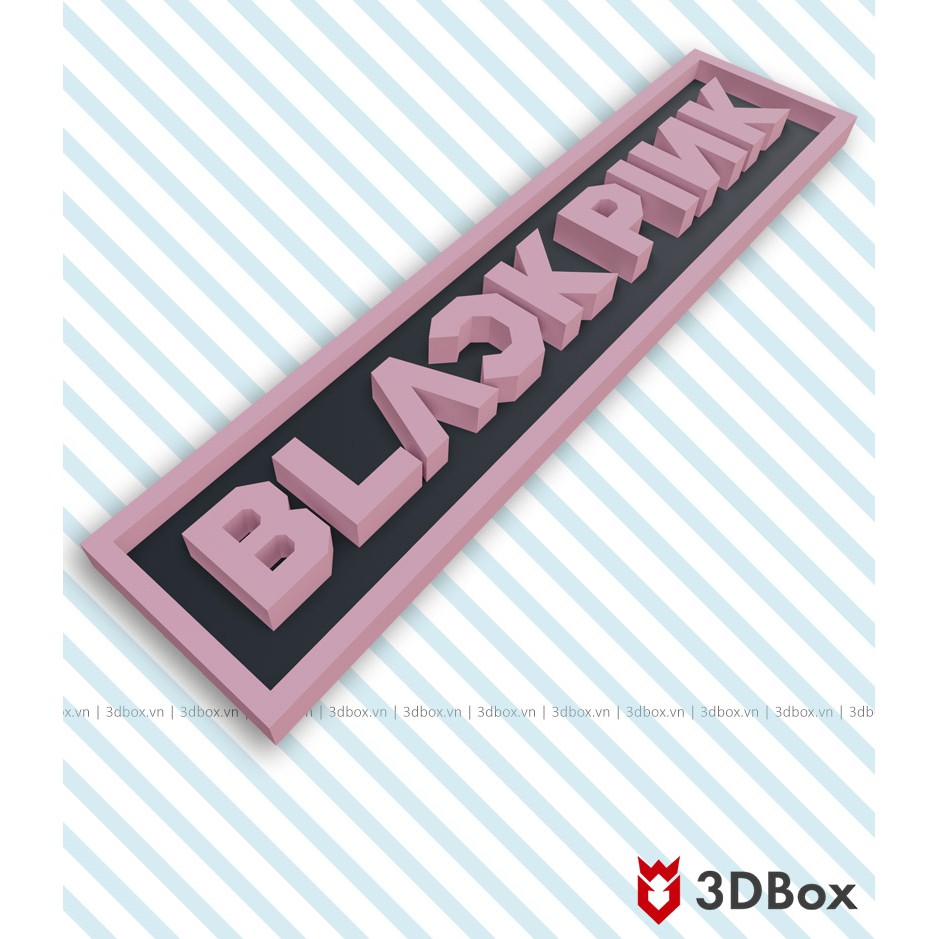 Logo Blackpink – Mô hình giấy 3D Papercraft