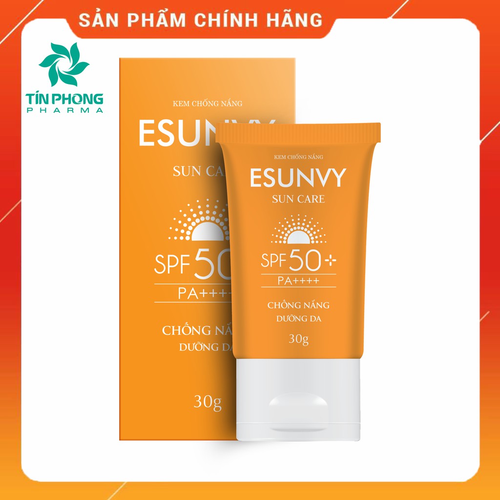 Kem Chống Nắng Nâng Tone, Kiềm Dầu, Không Thấm Nước ESUNVY SUN CARE SPF50+/PA++++  Cho Da Nhạy Cảm Tuýp 30g TMP019