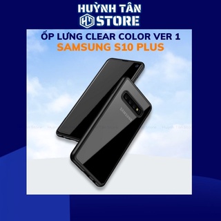Ốp lưng samsung s10 plus trong suốt không ố vàng bảo vệ camera CLEAR COLOR VER 1 phụ kiện điện thoại huỳnh tân store