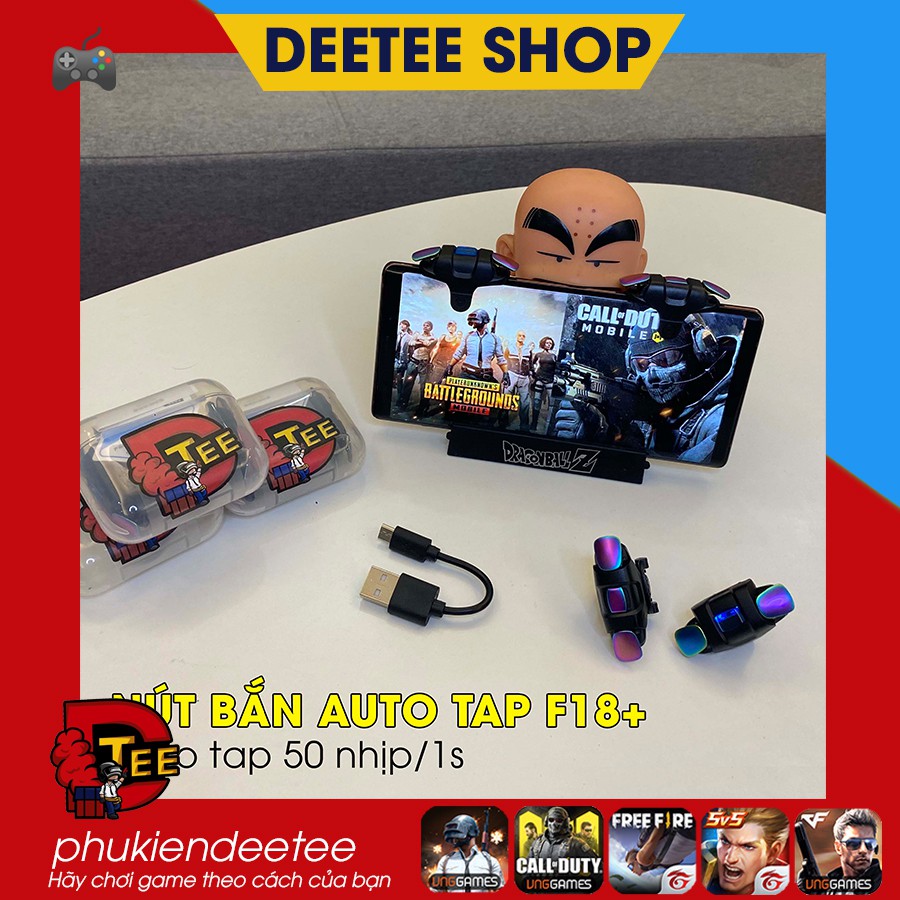 Nút bắn chơi game auto tap F18+ - Auto tap nhanh nhất hiện nay 50 nhịp/1s - Sấy auto M16, Mini14, Sk