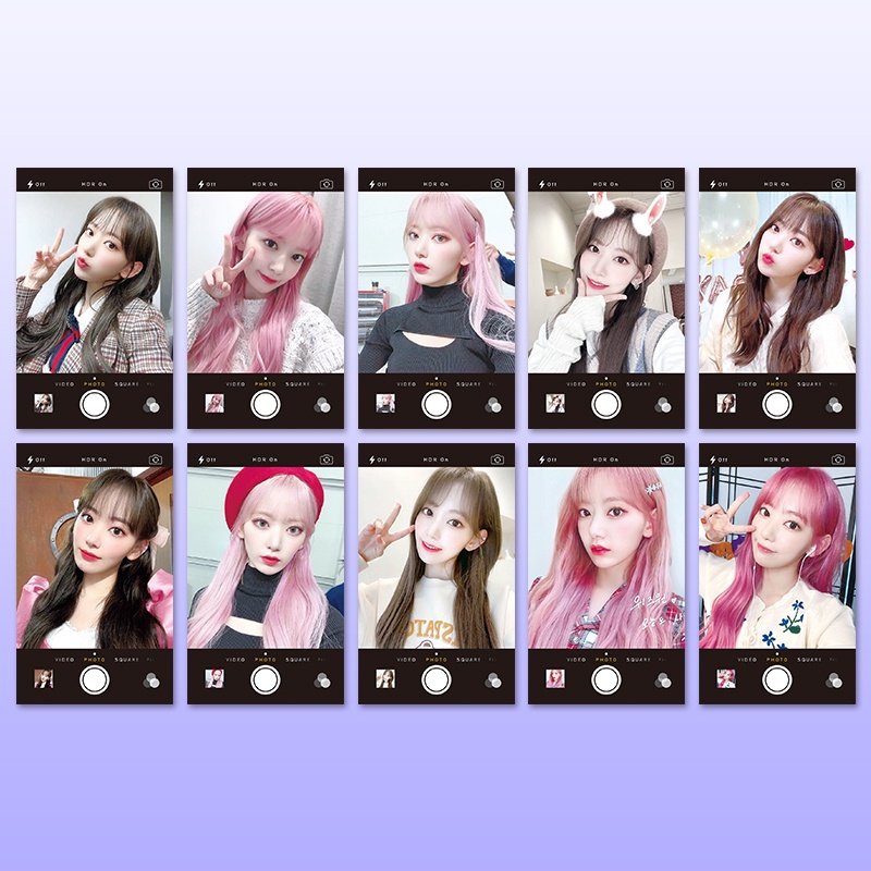 IU Baezhu Hyun Set 10 Thẻ Ảnh Polaroid Ca Sĩ Zhang Yuanyingmiya Yuanyiya Sakira