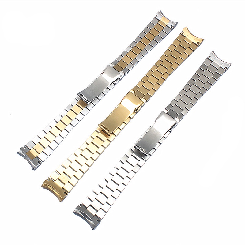 Dây Đeo Thay Thế Bằng Thép Không Gỉ 13mm 17mm 20mm 21mm Dành Cho Đồng Hồ Rolex