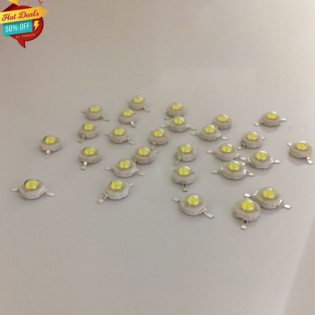 🔥Khuyến mãi ngày lễ🔥 Bộ 10 hạt đèn LED 1W siêu sáng cho bóng đèn chiếu sân vườn/sân khấu/đèn flash