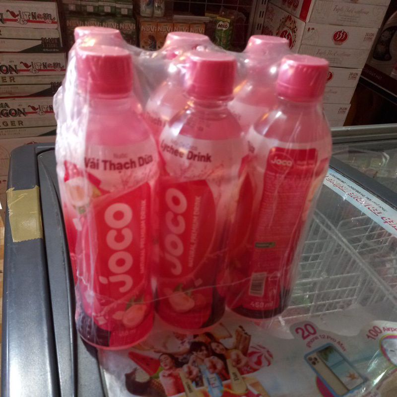 Lốc 6 chai Joco vải thạch dừa 450ml