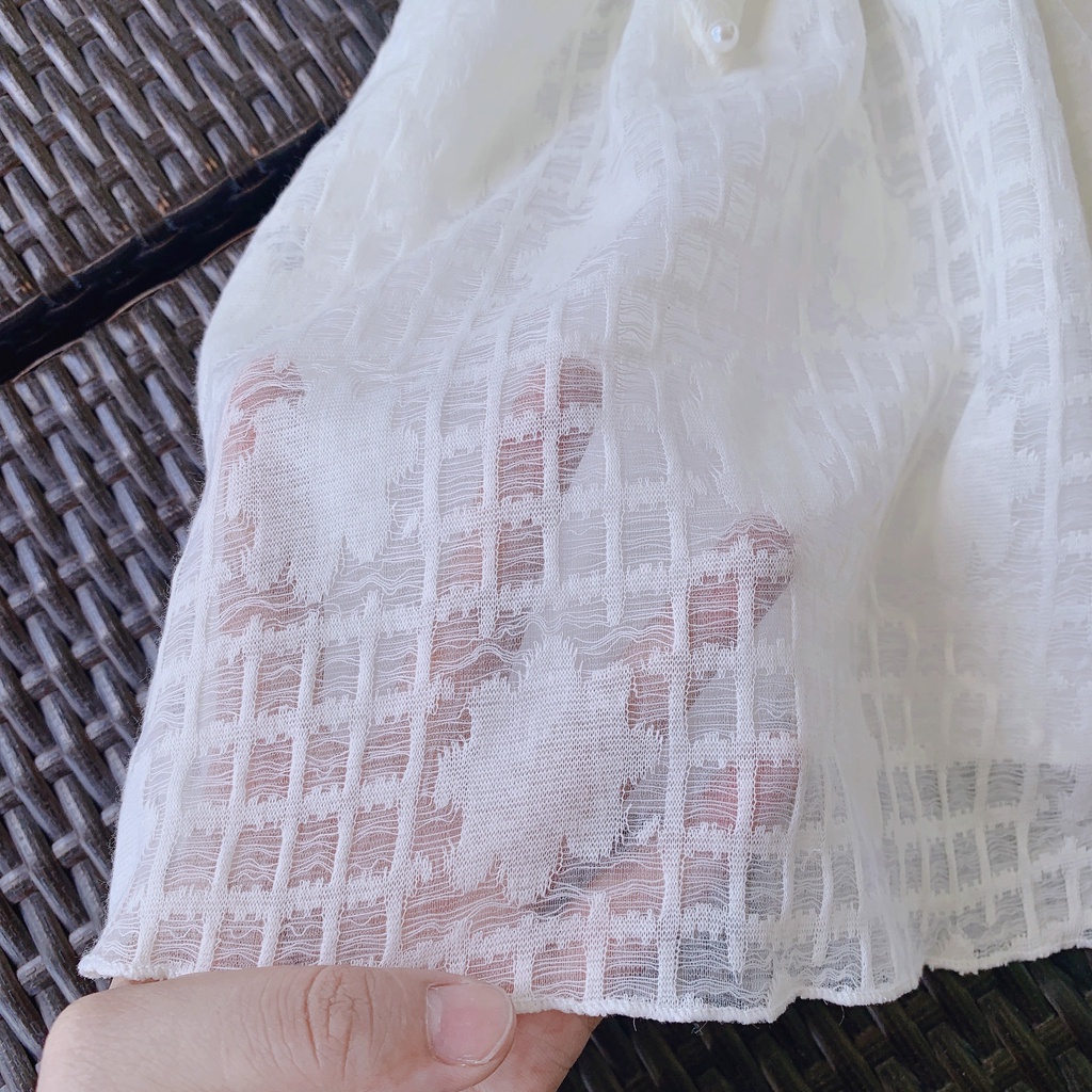 Váy trắng cho bé gái  - BABYSTORE88 - đầm công chúa trẻ em cộc tay mùa hè 1 2 3 4 5 6 7 8 9 10 11 12 tuổi V44