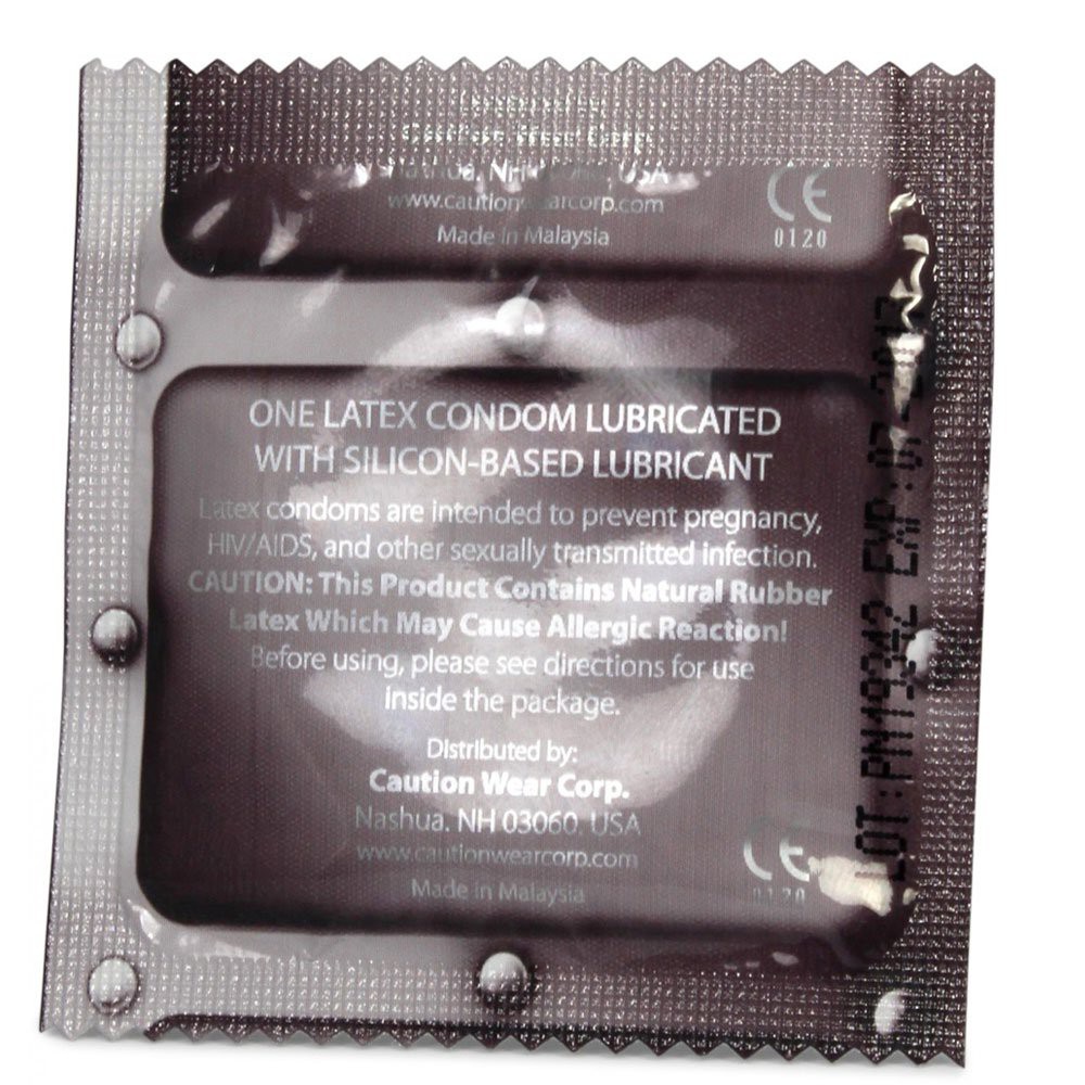 Bao cao su size nhỏ 49 mm Caution Wear Iron Grip - Bán lẻ