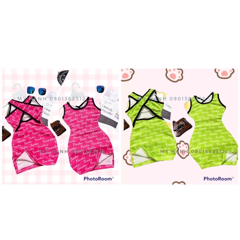 váy body xẻ tà BARBIE cực xinh cho bé gái (7-25kg)
