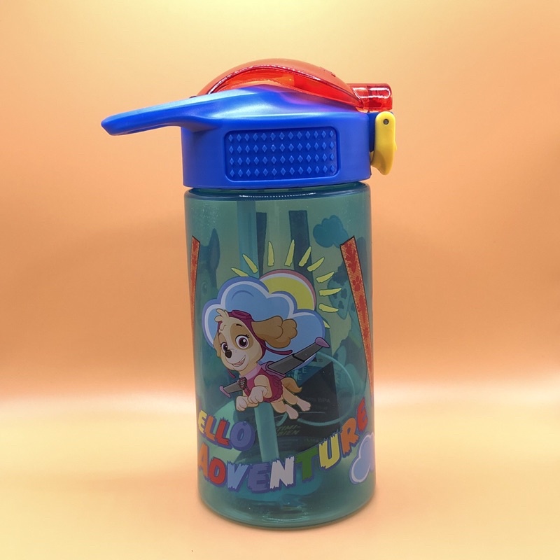 BÌNH NƯỚC NÚT BẤM ỐNG HÚT NHÂN VẬT DISNEY HÃNG ZAK 473ML CANADA