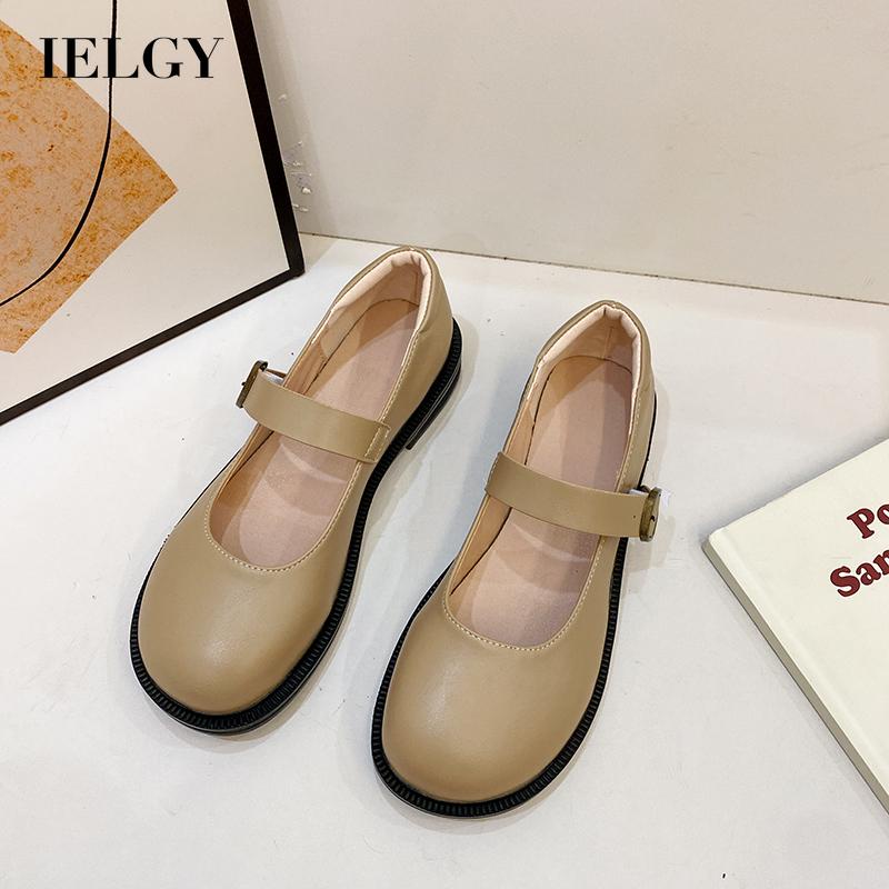 Giày da IELGY phong cách retro Anh Quốc dành cho nữ