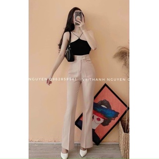 QUẦN TÂY ỐNG LOE LƯNG CAO (KÈM VIDEO HÌNH THẬT)