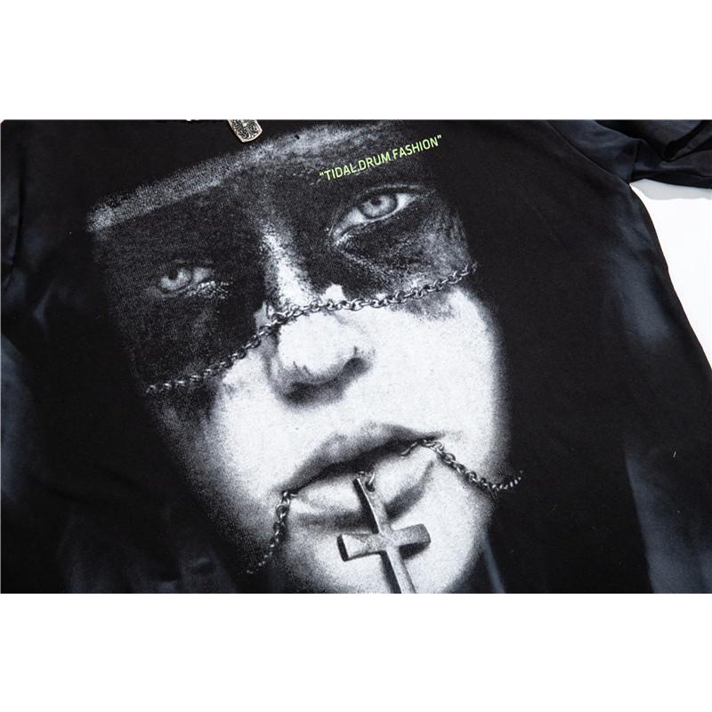 Áo Thun Tay Ngắn Nhuộm Màu Phong Cách Hip Hop Thời Trang Cho Nam Và Nữ