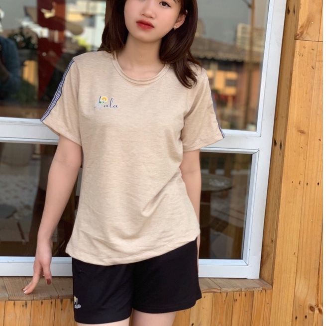 Đồ bộ nữ cộc tay mặc nhà cao cấp cotton chính phẩm thương hiệu ALALA