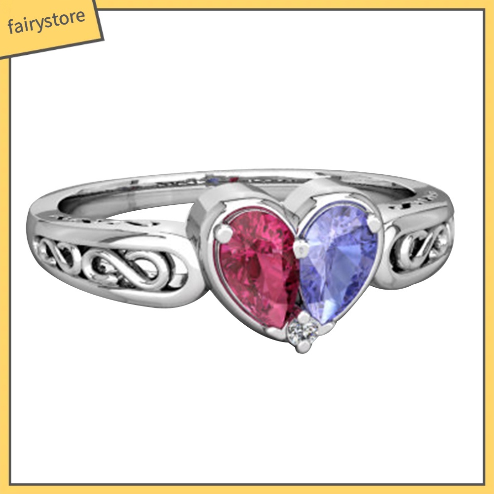 Nhẫn Cưới Đính Đá Hình Trái Tim